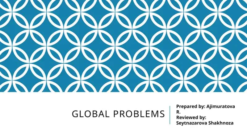 Global problems 1