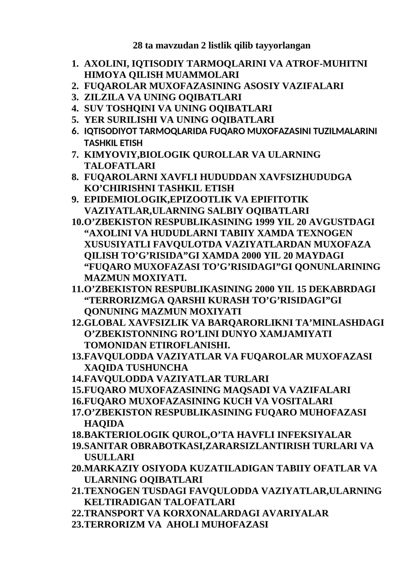 AXOLINI, IQTISODIY TARMOQLARINI VA ATROF-MUHITNI HIMOYA QILISH MUAMMOLARI 1