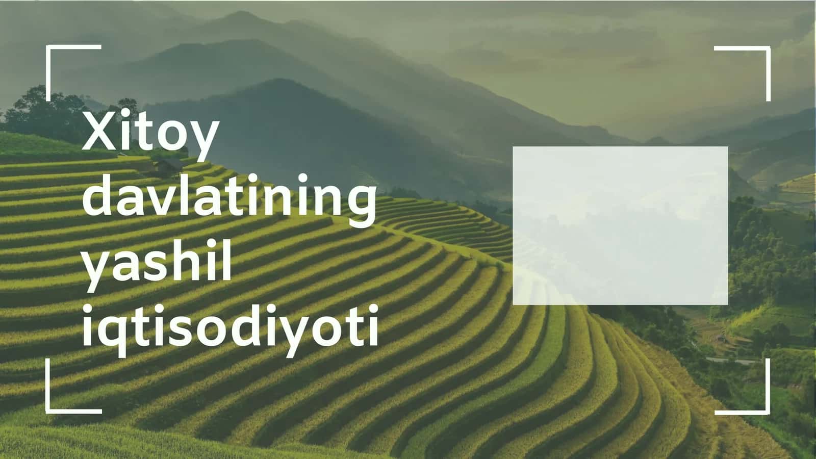 Yashil iqtisodiyot 1