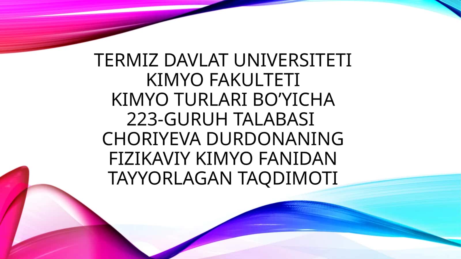 suyuqliklarning sirttarangligini o’rganish 1