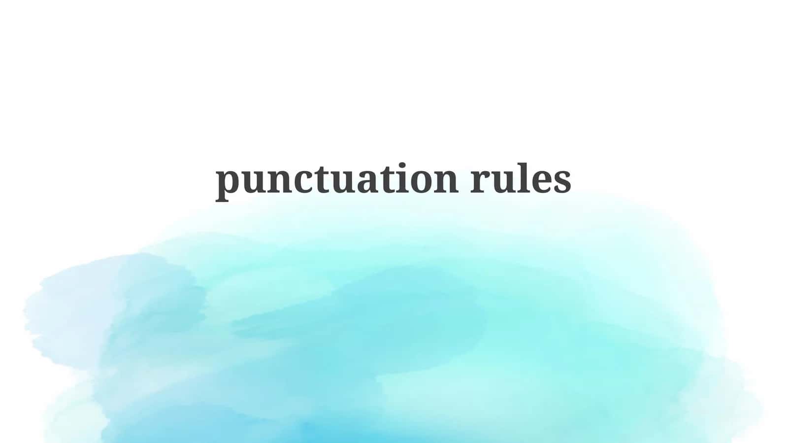 Punctuation Powerhouse: Mastering the Essentials 1