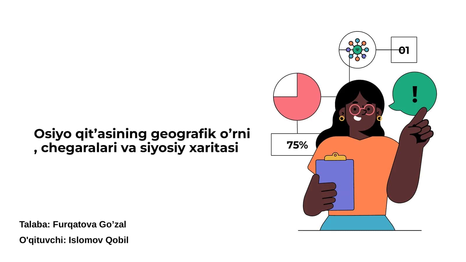Osiyo qitʼasining geografik oʼrni, chegaralari va siyosiy xaritasi 1