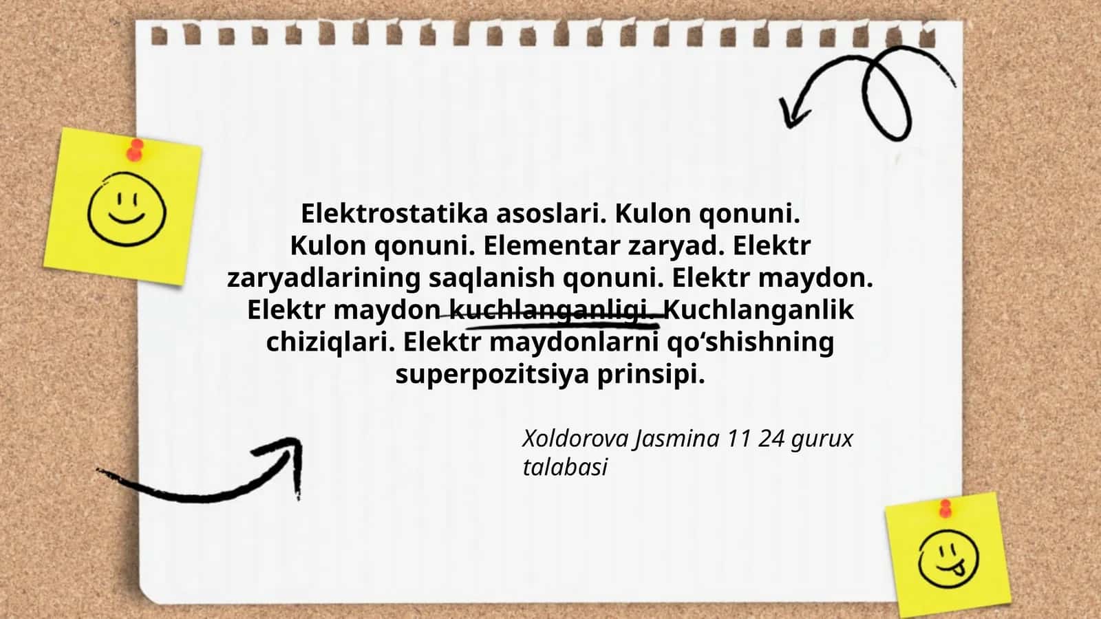 Elektrostatika asoslari. Kulon qonuni 1