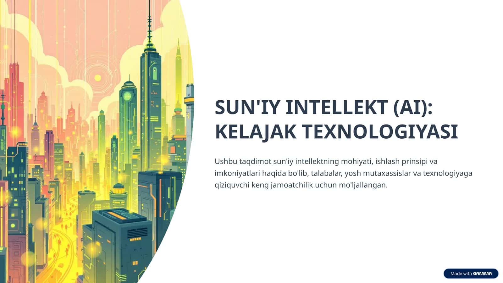 SUN'IY INTELLEKT (AI): KELAJAK TEXNOLOGIYASI 1