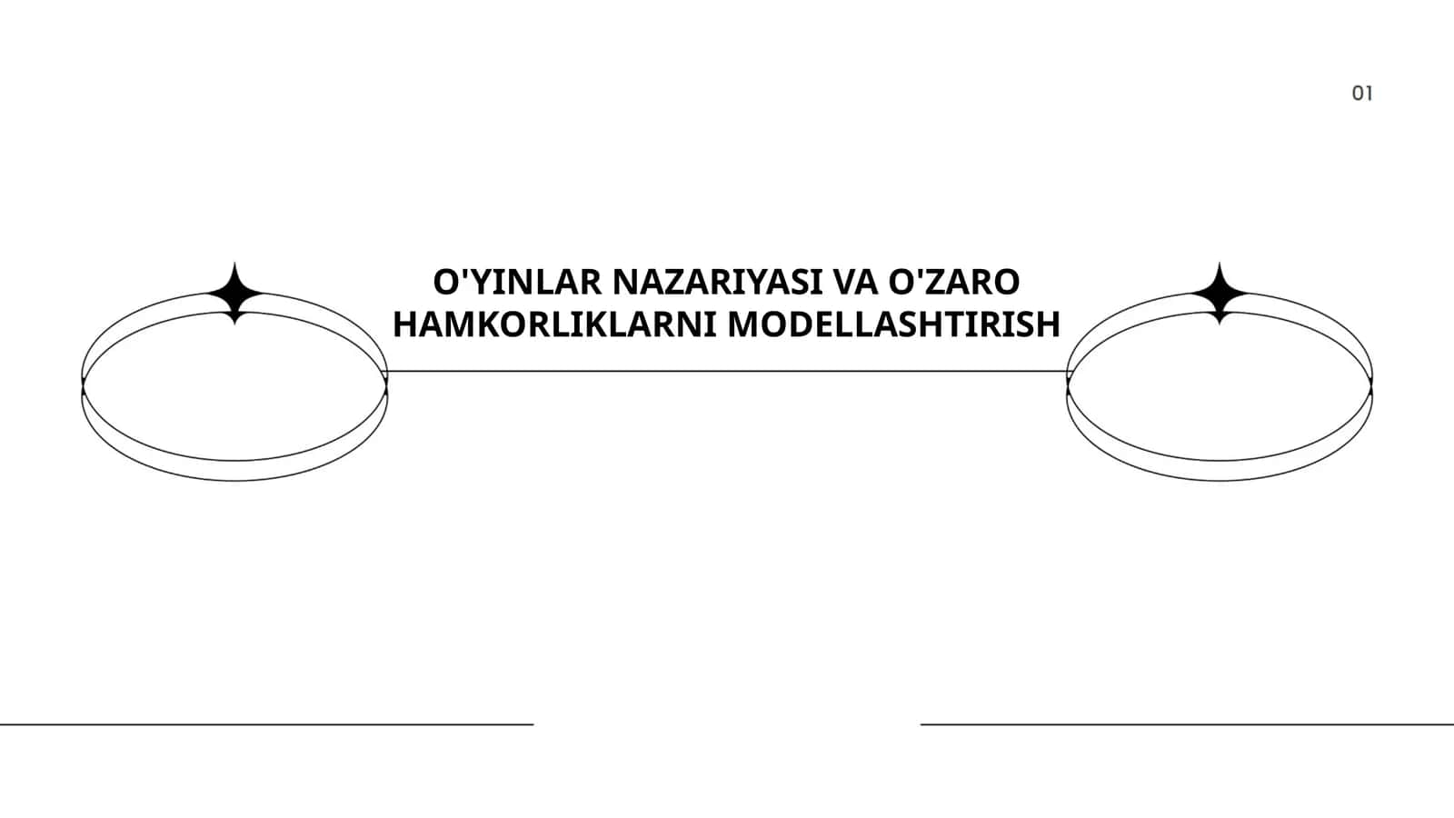 O'yinlar nazariyasi va o'zaro hamkorliklarni modellashtirish 1
