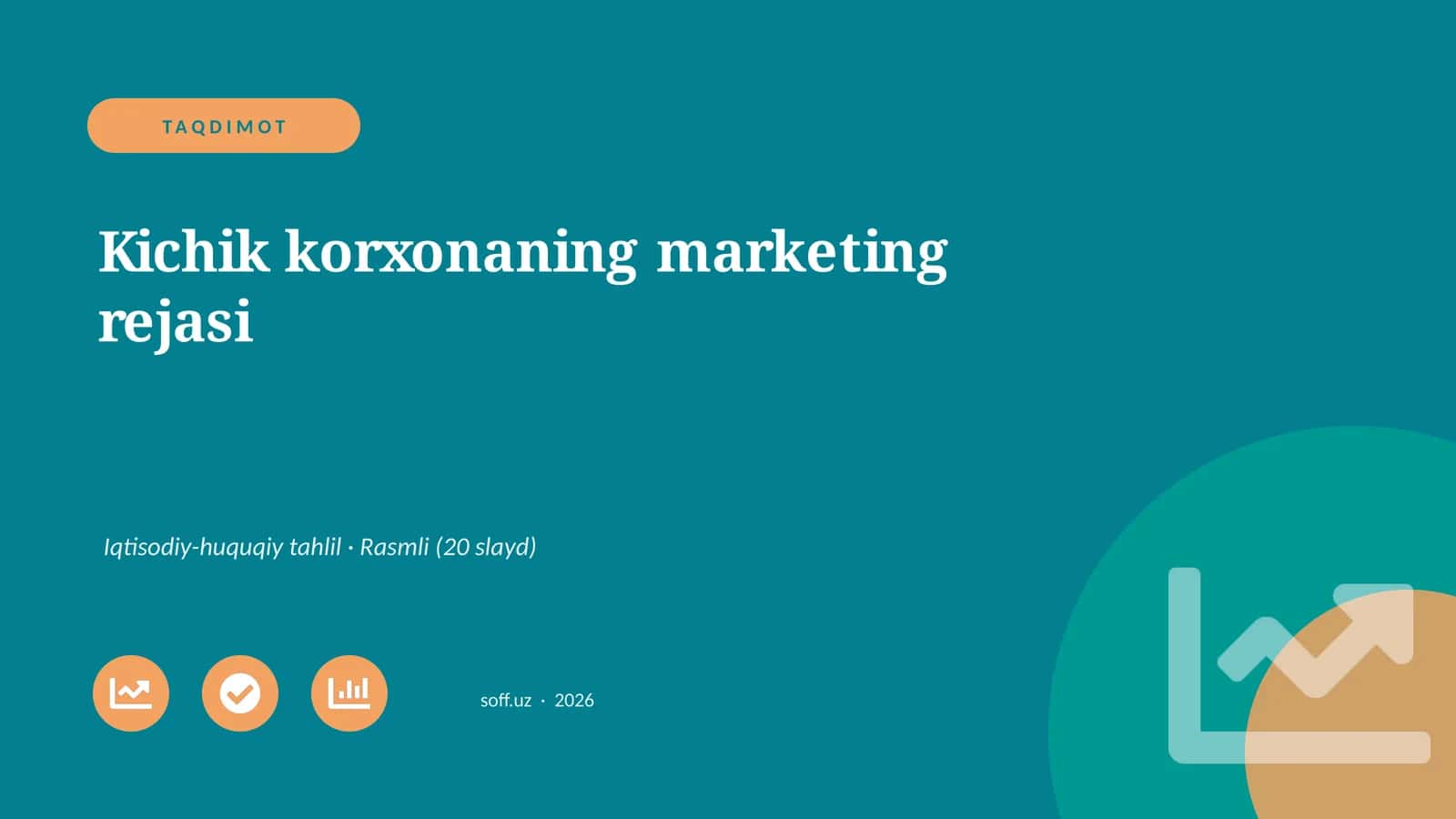 Kichik korxonaning marketing rejasi 1
