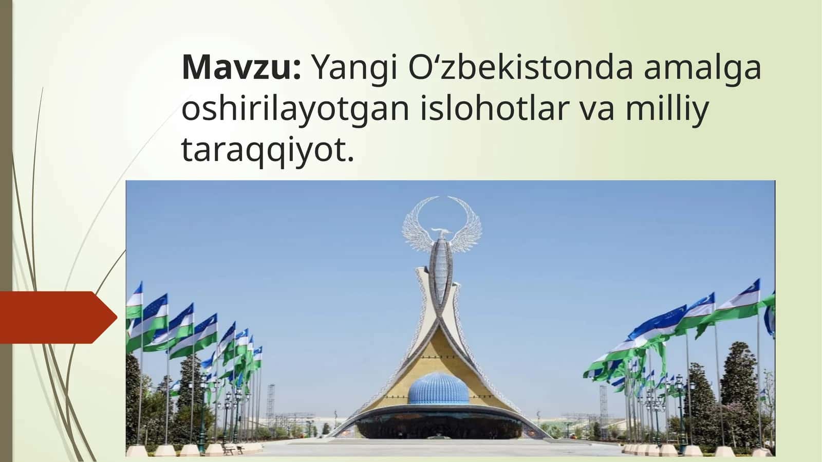 Yangi O'zbekistonda olib borilayotgan islohotlar 1