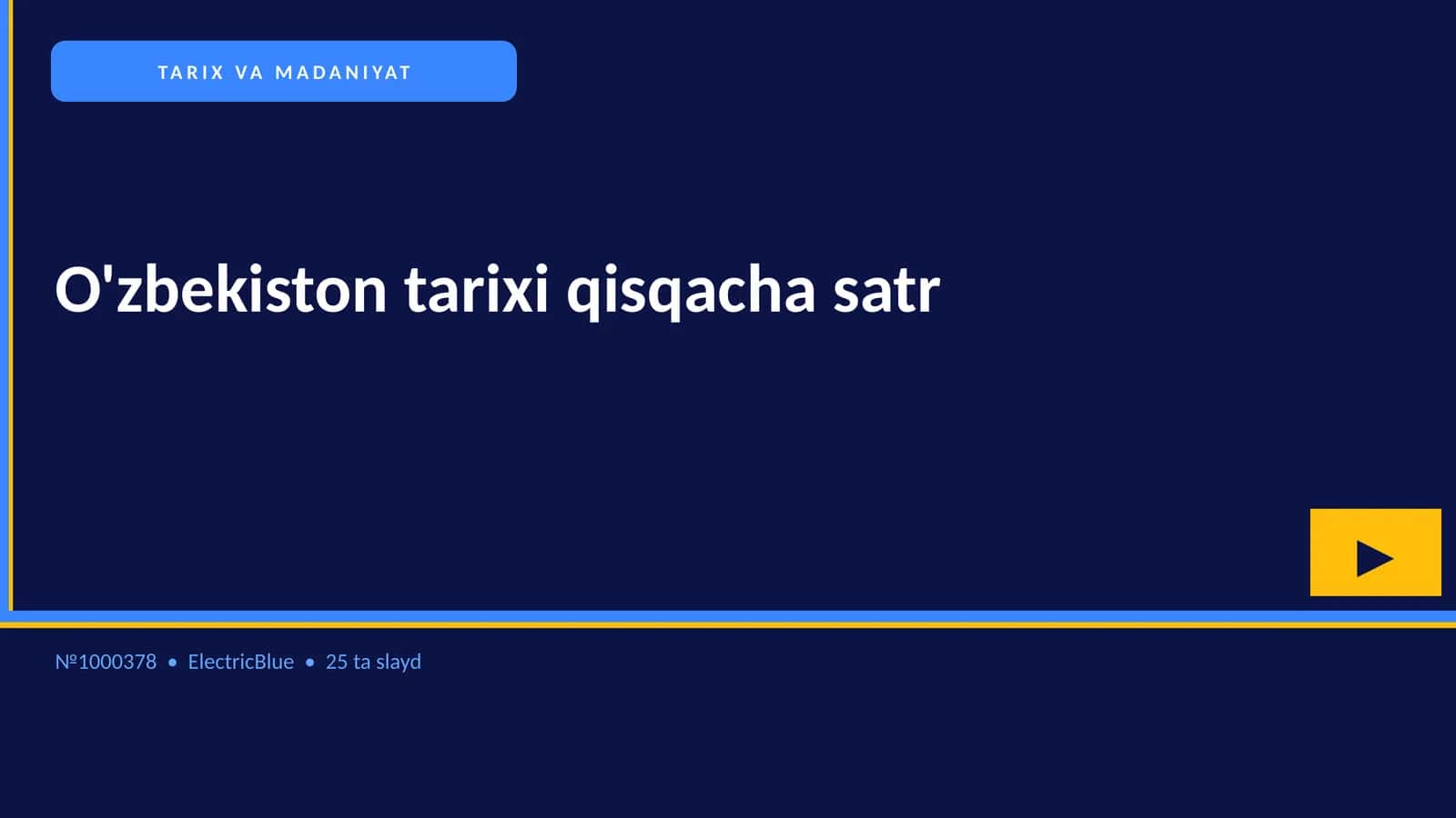 O'zbekiston tarixi qisqacha satr 1
