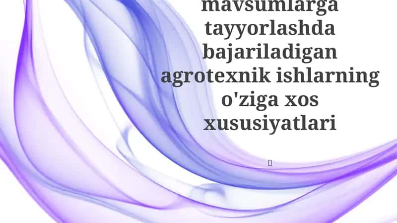 Issiqxonalarni mavsumlarga tayyorlashda bajariladigan agrotexnik ishlarning o'ziga xos xususiyatlari 1