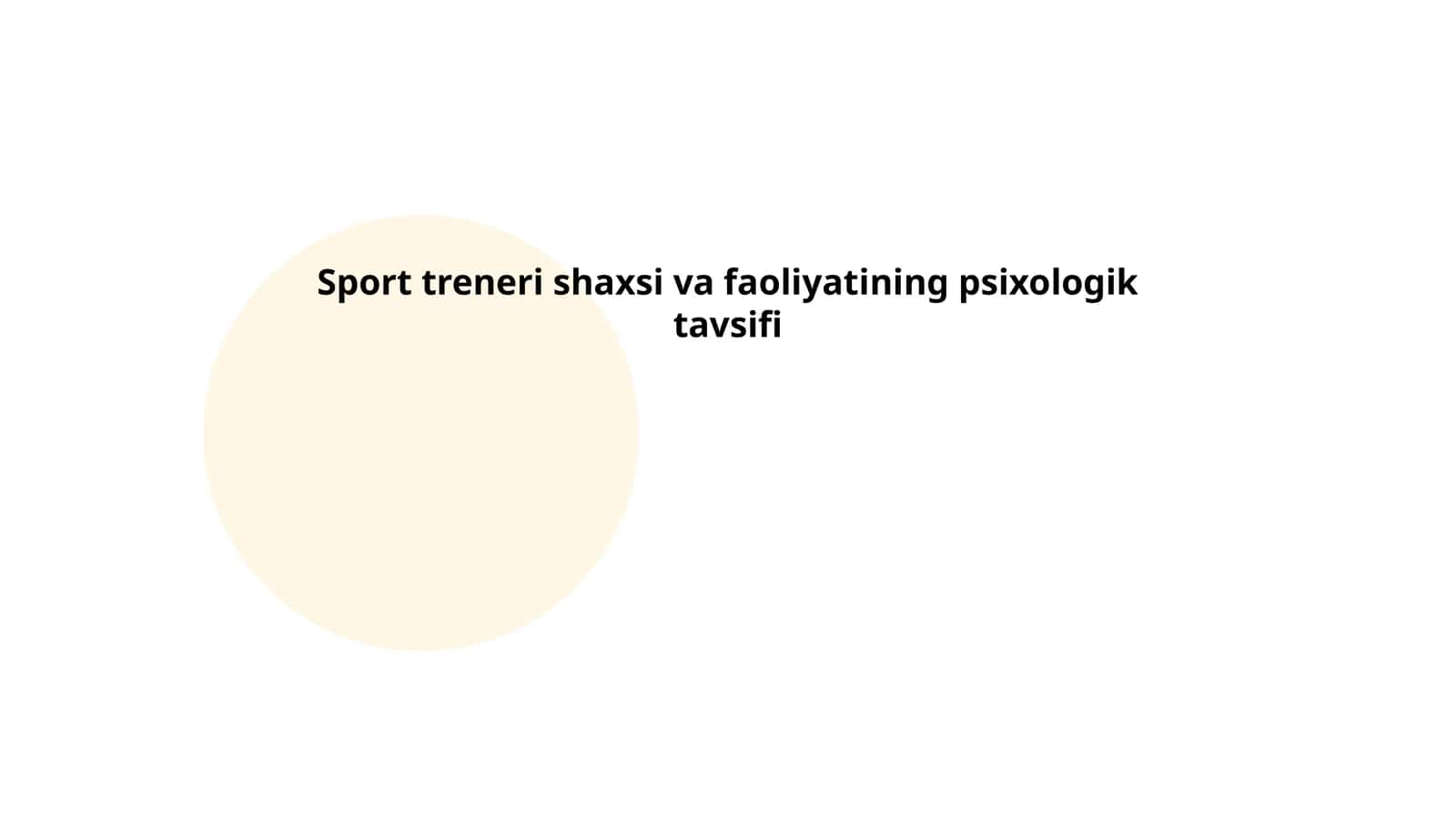 Sport treneri shaxsi va faoliyatining psixologik tavsifi 1