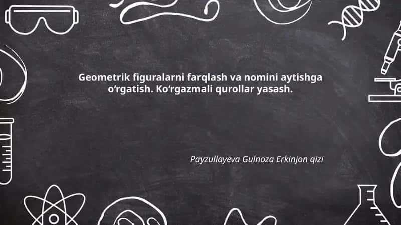 Geometrik figuralarni farqlash va nomini aytishga o‘rgatish 1
