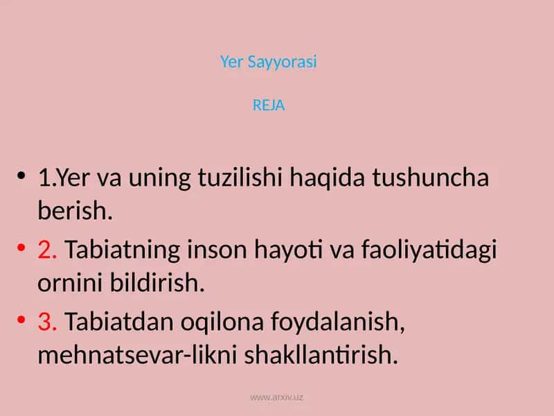 Yer Sayyorasi REJA 1