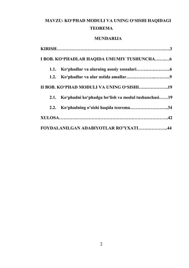 kophad moduli kophadlar haqida 1