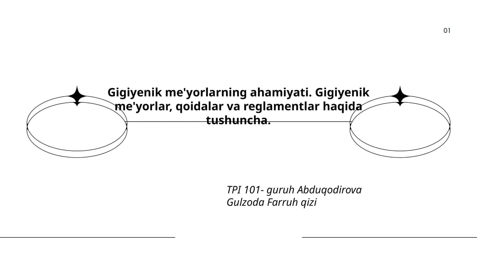 Gigiyenik me'yorlarning ahamiyati 1