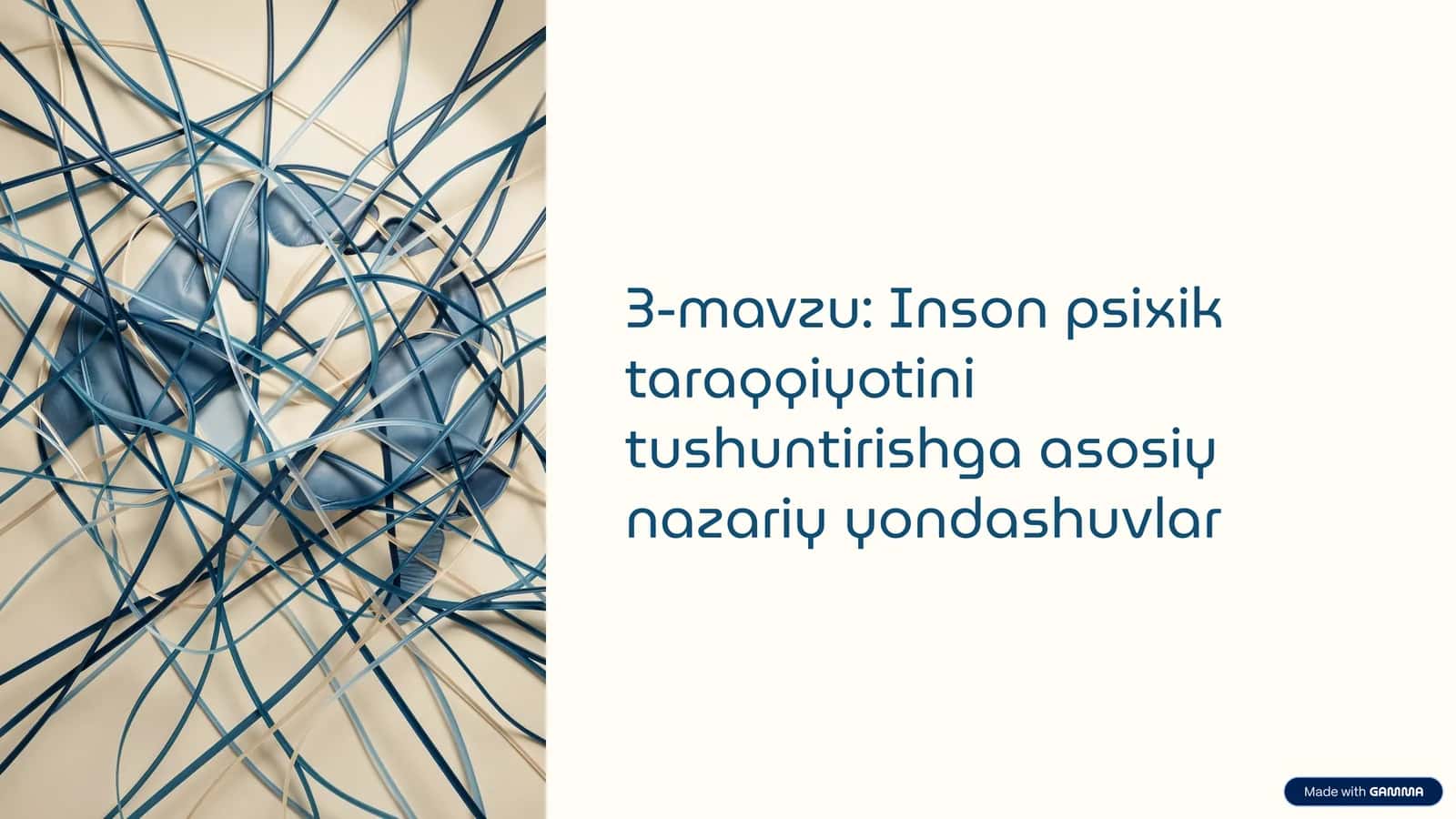 Inson psixik taraqqiyotini tushuntirishga asosiy nazariy yondashuvlar 1