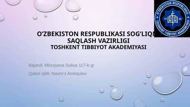 Qon tomir endoteliysi funksiyasi. Gistalogiya 1