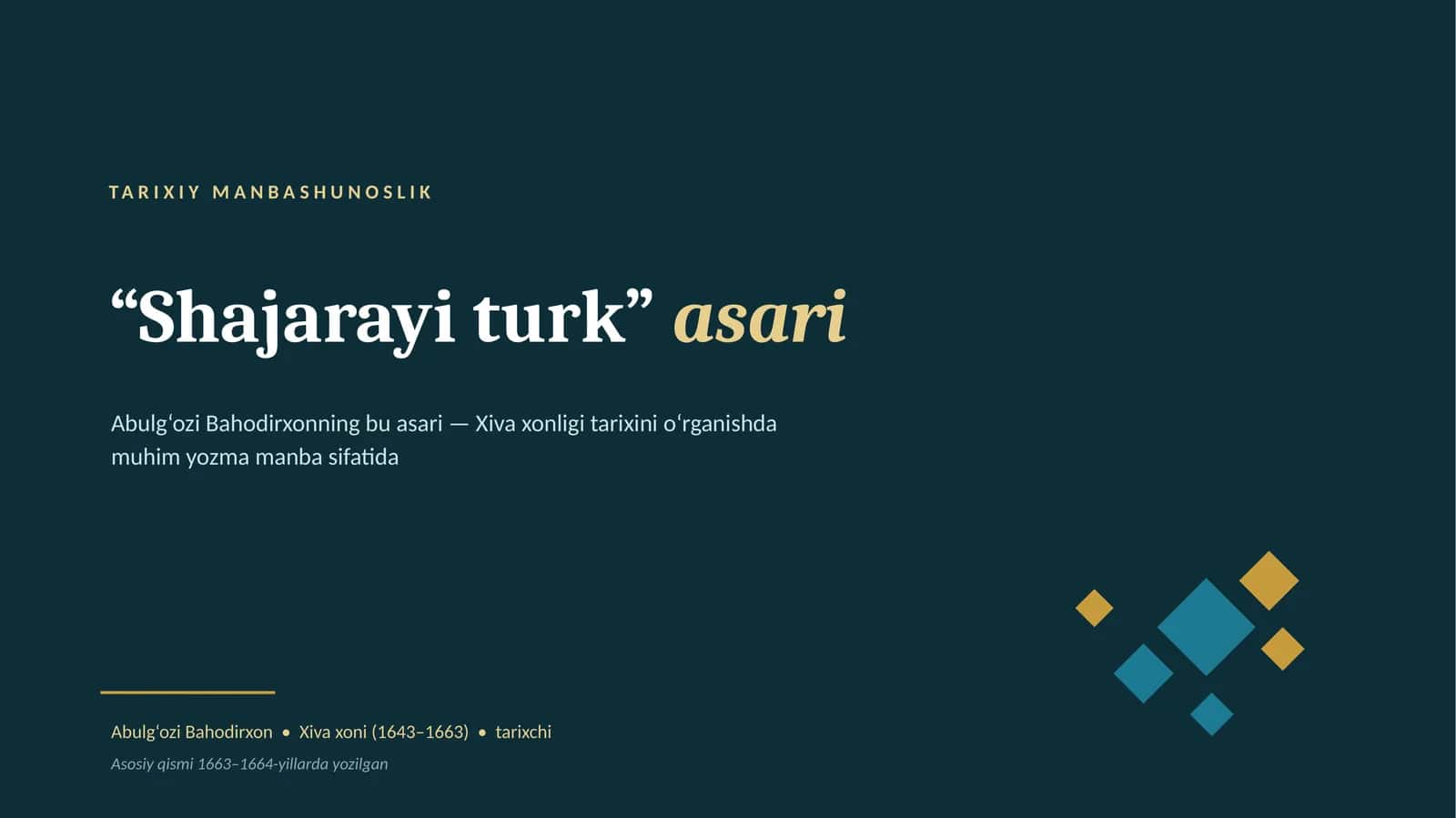 Shajarayi turk 1