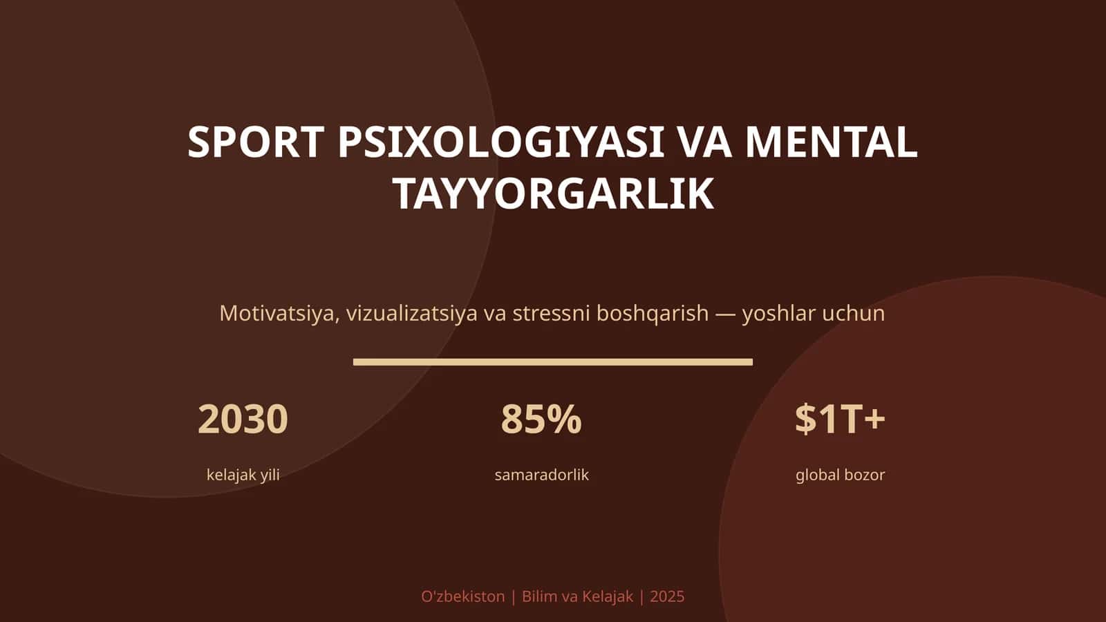 SPORT PSIXOLOGIYASI VA MENTAL TAYYORGARLIK 1