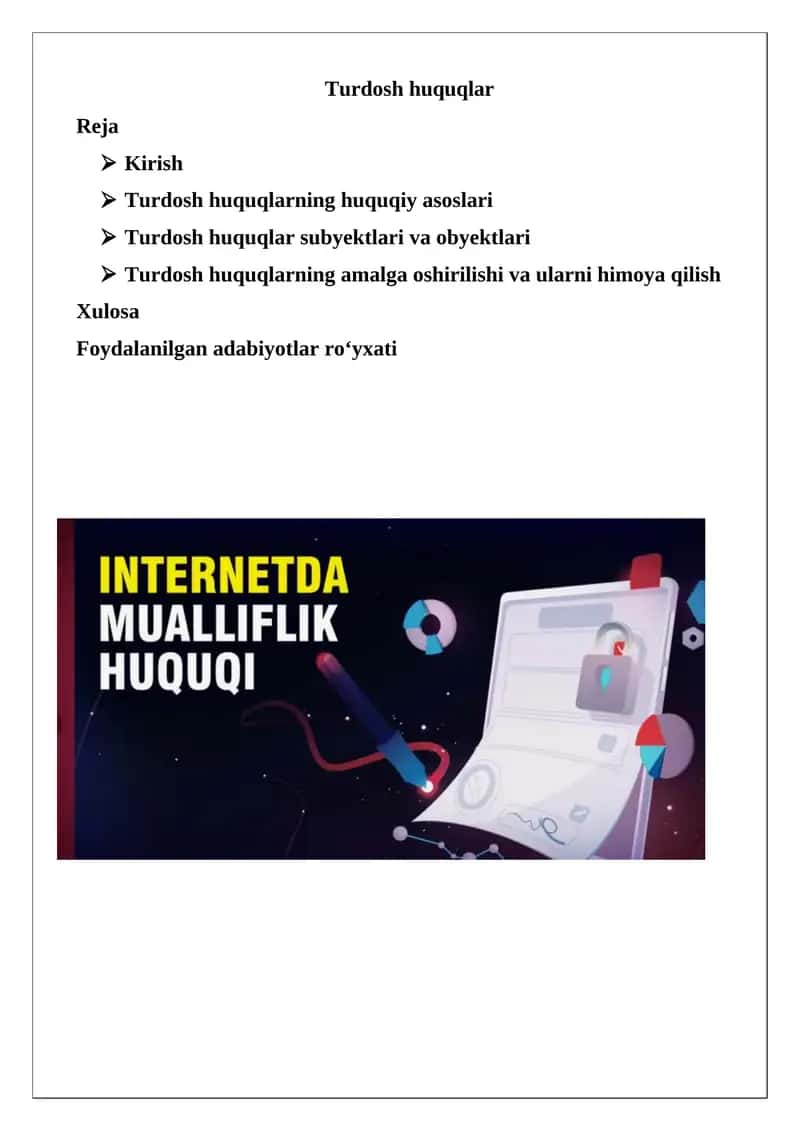 Turdosh huquqlar 1