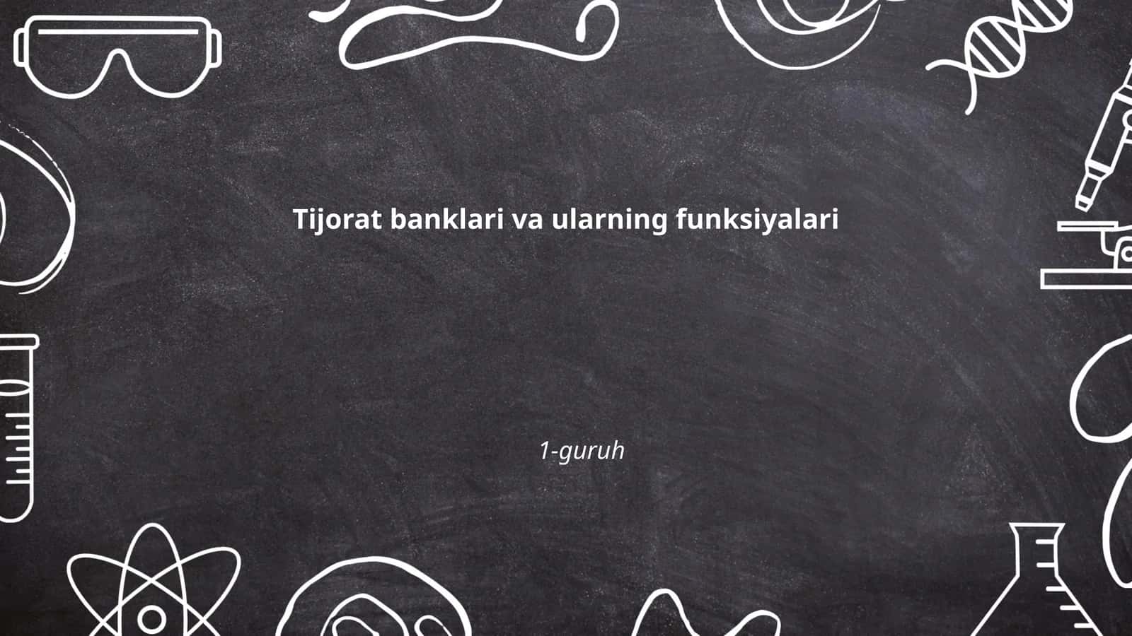 Tijorat banklari va ularning funksiyalari 1