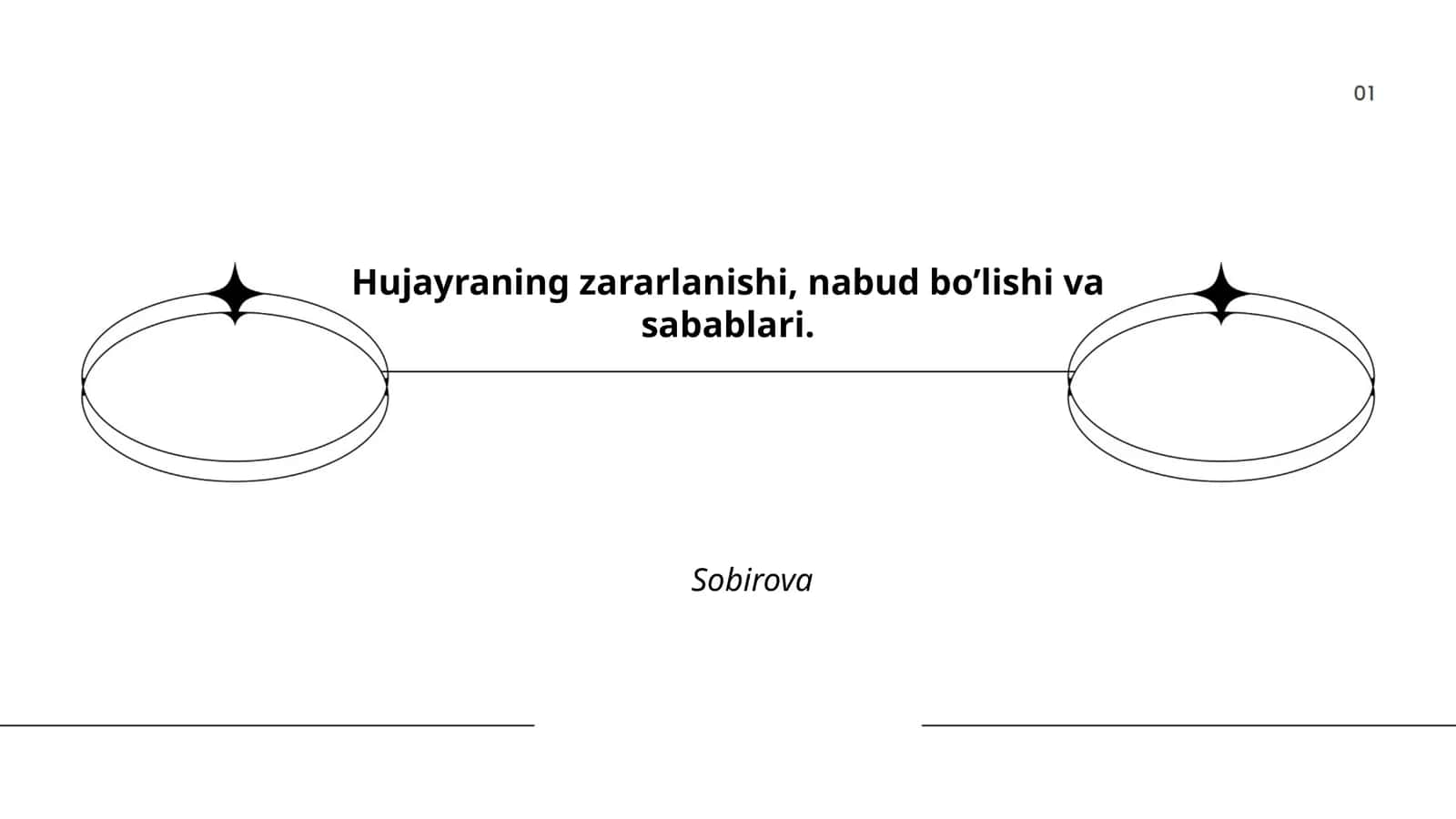 Hujayraning zararlanishi, nabud bo’lishi va sabablari. Sobirova 1