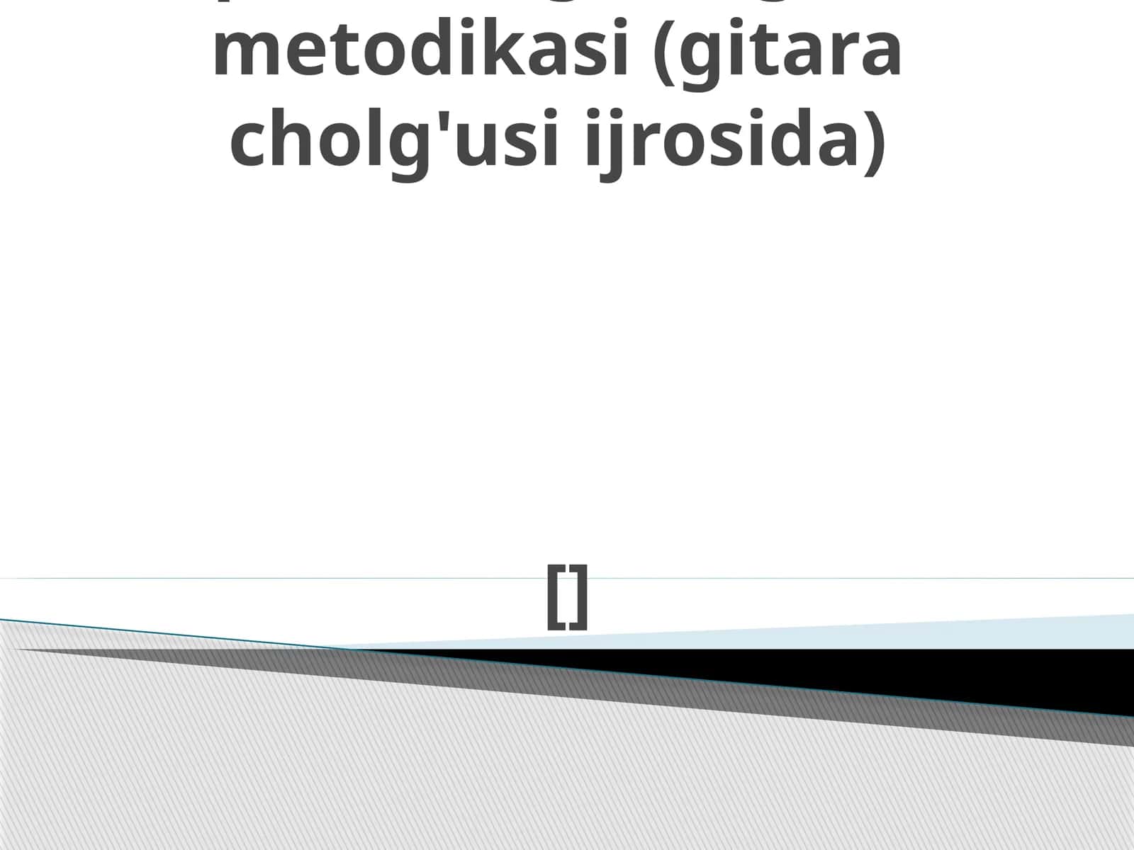 Musiqa sohasi pedagoglarni qaytatayyorlash va ularning malakasini oshirish markazi 1