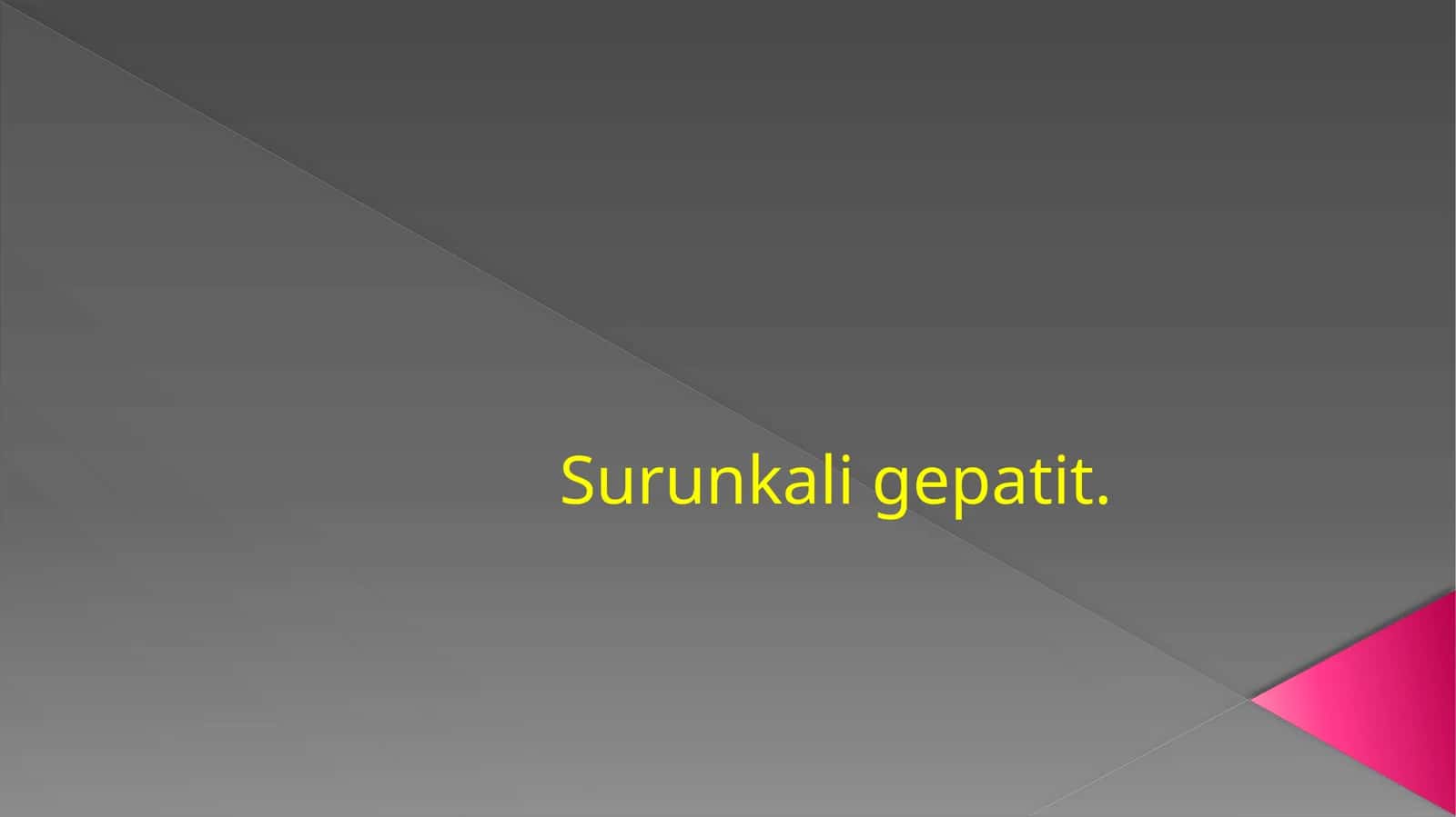 Surunkali gepatiti 1