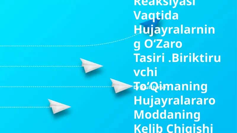 YalligʻLanish Reaksiyasi Vaqtida Hujayralarning OʻZaro Tasiri 1