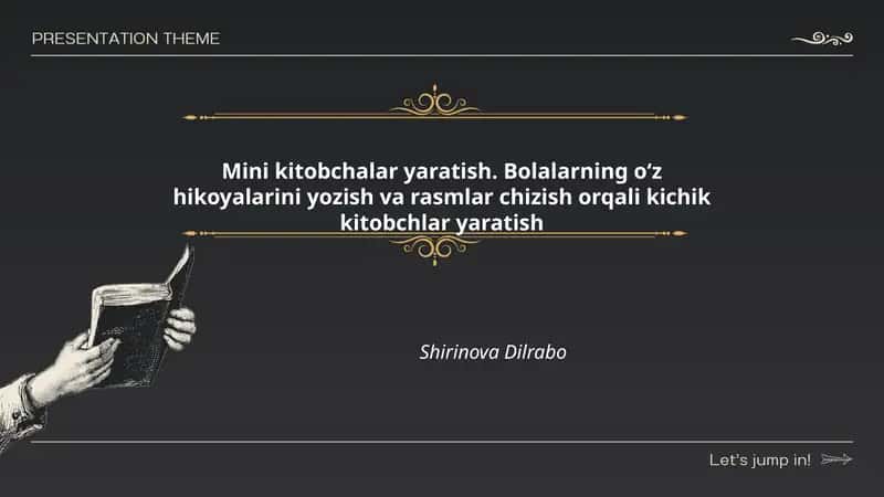 Mini kitobchalar yaratish 1
