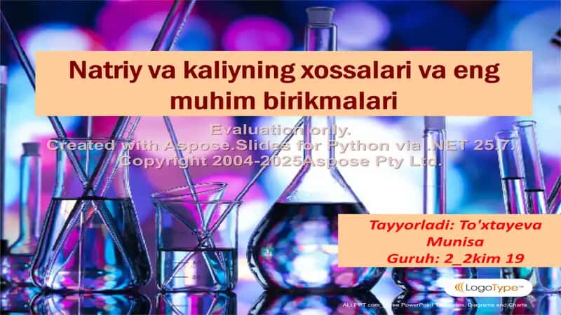 Natriy va kaliyning xossalari va eng muhim birikmalari 1