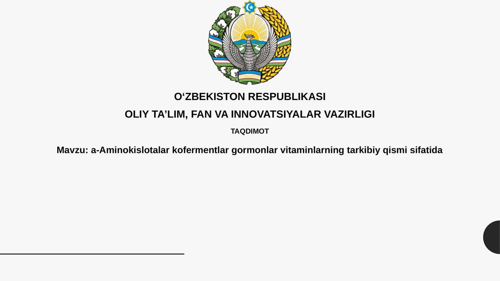 Amino Kislotalar: Asosiy Vazifalar 1