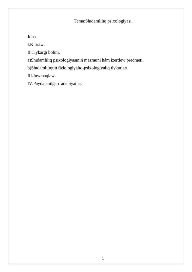 Shıdamlılıq psixologiyası 1