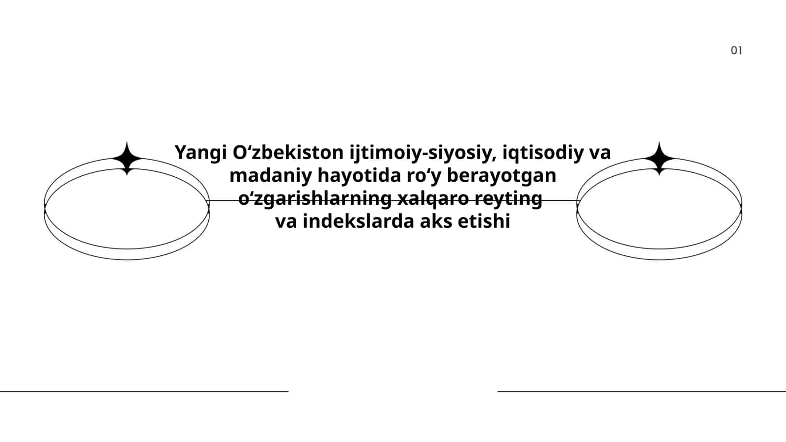 Yangi O‘zbekiston ijtimoiy-siyosiy, iqtisodiy va madaniy hayotida roʻy berayotgan oʻzgarishlarning xalqaro reyting va indekslarda aks etishi 1