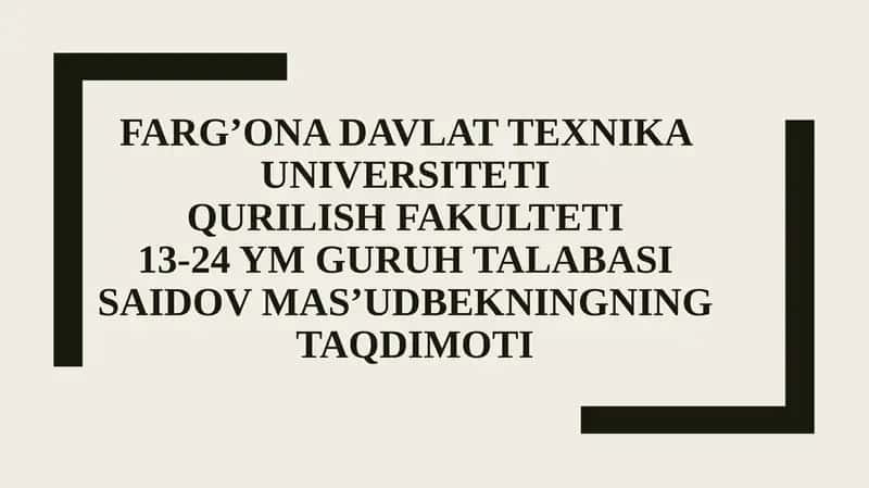 Qurilish materiallari 1
