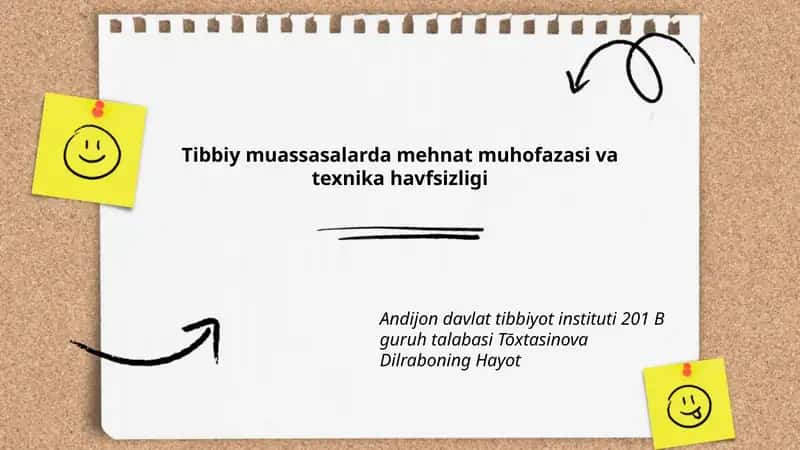 Tibbiy muassasalarda mehnat muhofazasi va texnika havfsizligi 1