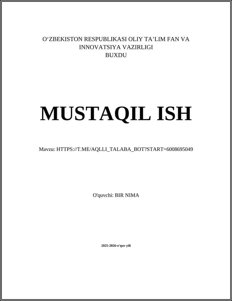Aqlli Talaba bot 1