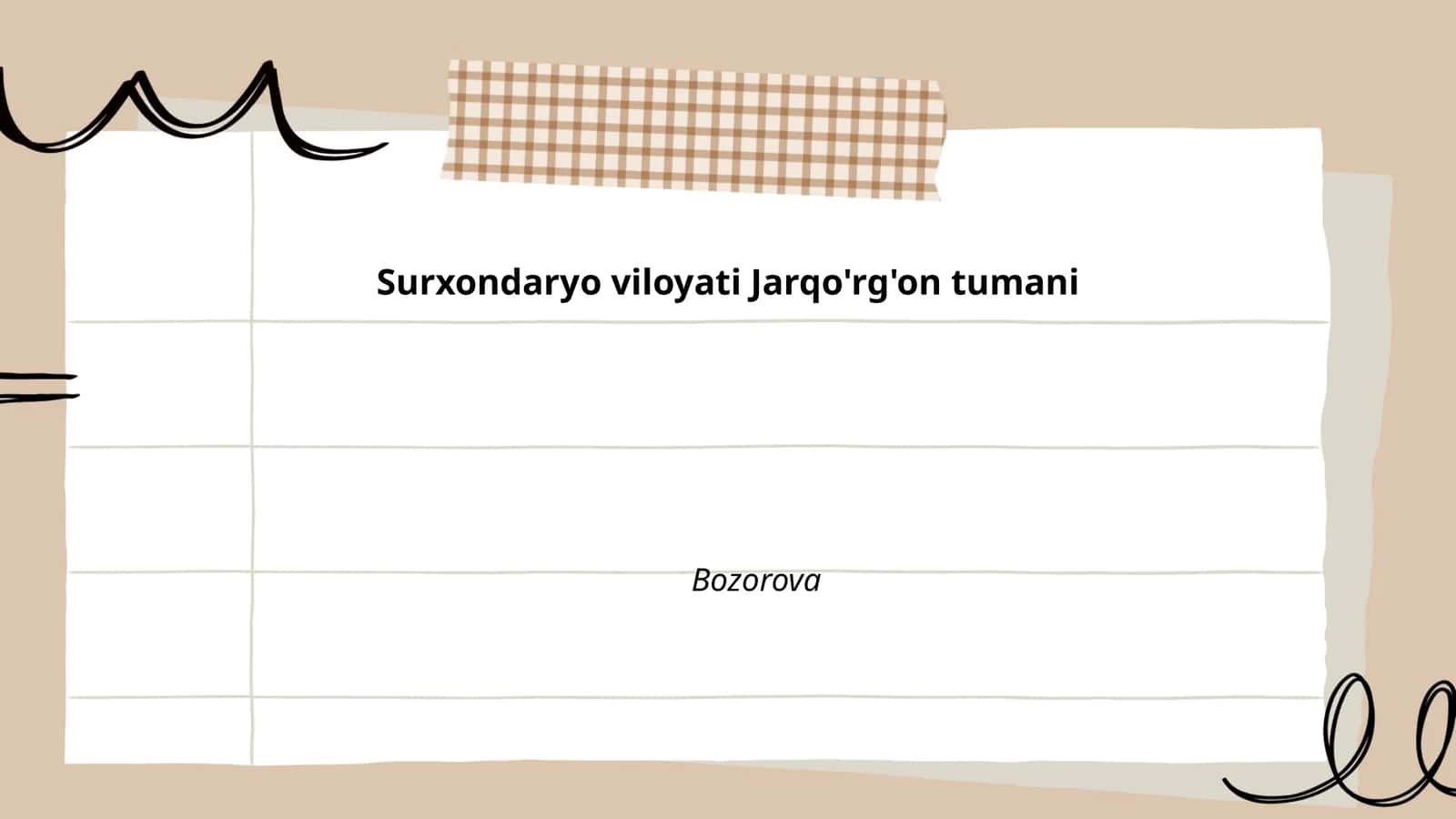 Jarqo'rg'on tumani ta'limi 1