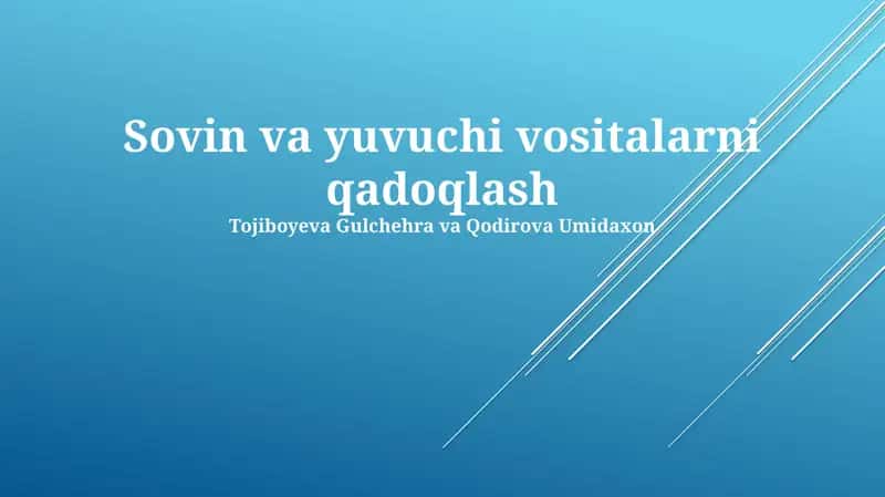 Sovin va yuvuchi vositalarni qadoqlash 1