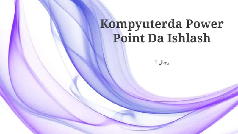 Kompyuterda Power Point Da Ishlash 1