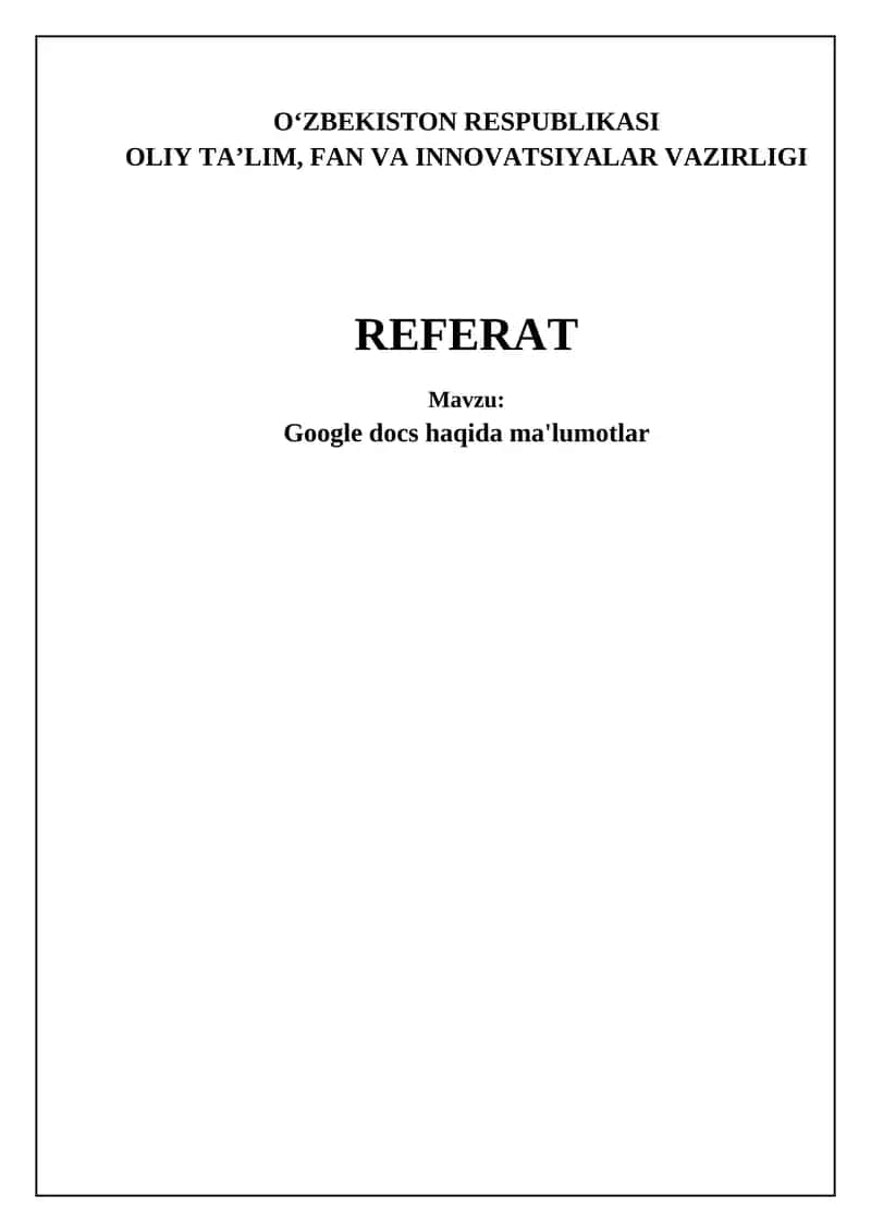 Google Docs 1