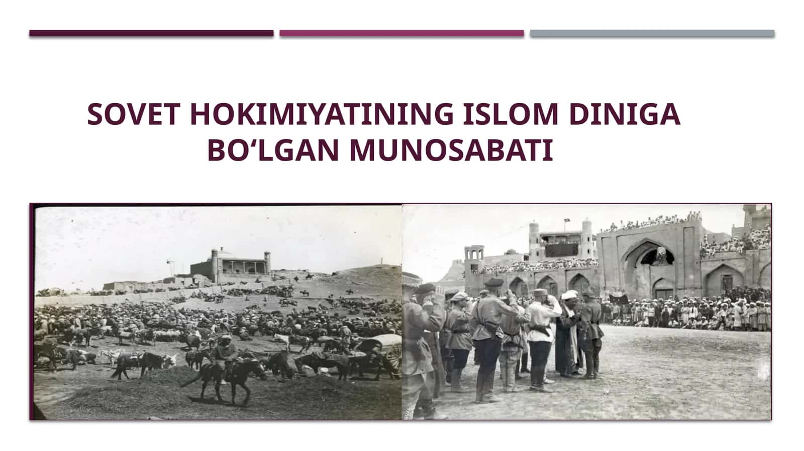 Sovet hokimiyatining Islom diniga boʻlgan munosabati 1