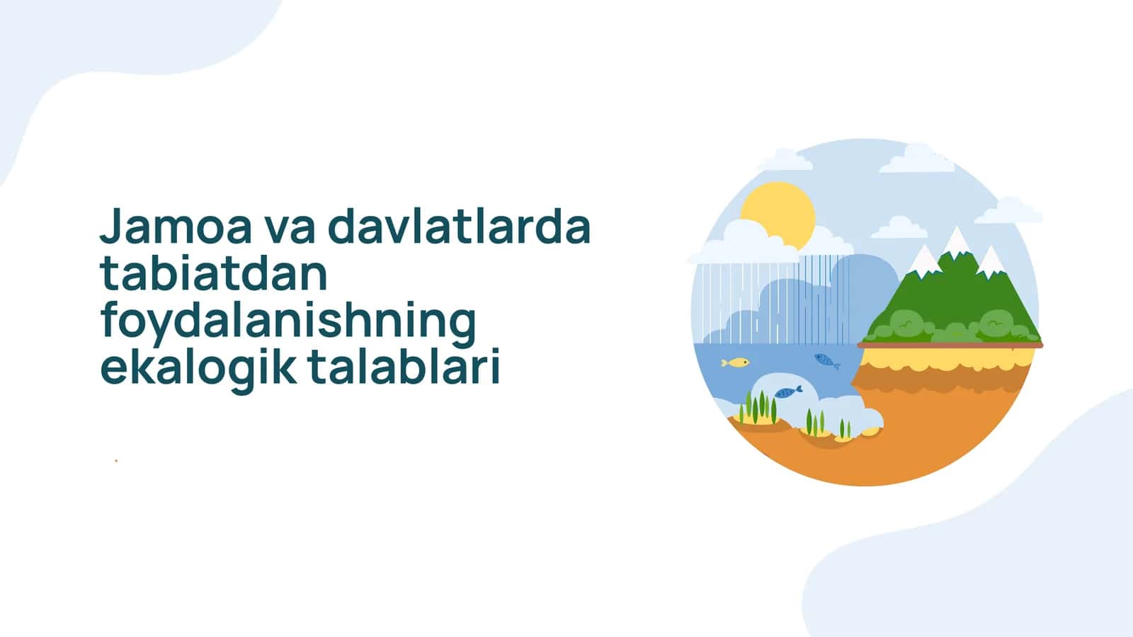 Ekologik talablar 1