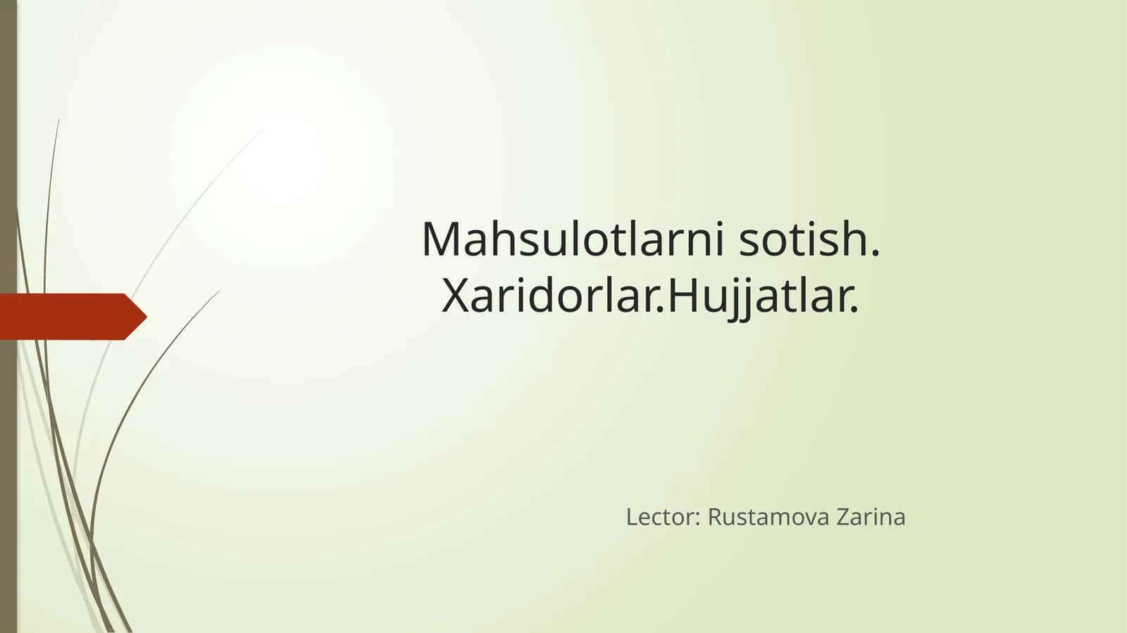 Tayyormahsulotlarnisotish 1