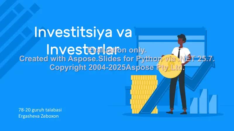 Investitsiya va Investorlar 1