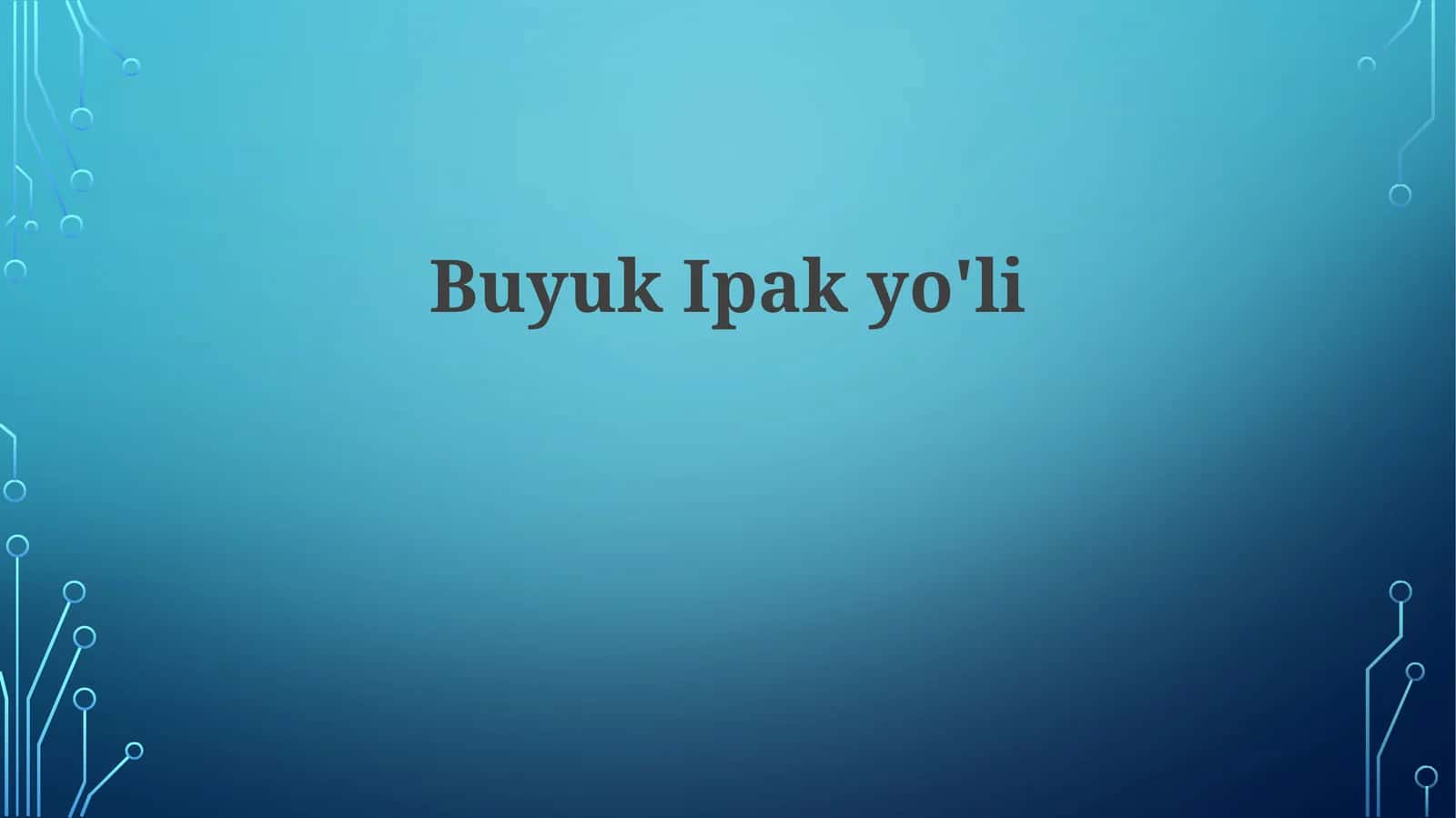 Buyuk Ipak Yo'li: Savdo va Madaniyat Almashinuvi 1