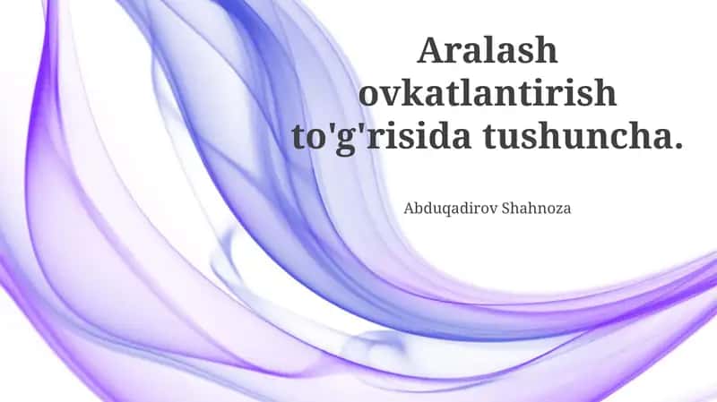 Aralash oziqlantirish: Ta'rif va turlari 1