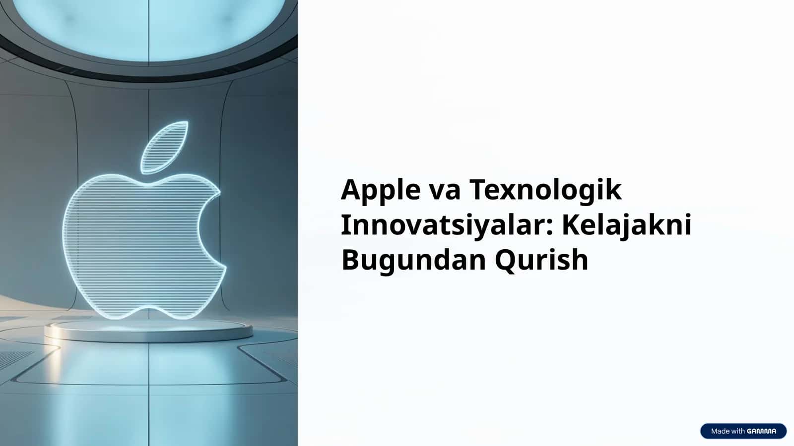 Apple va Texnologik Innovatsiyalar: Kelajakni Bugundan Qurish 1