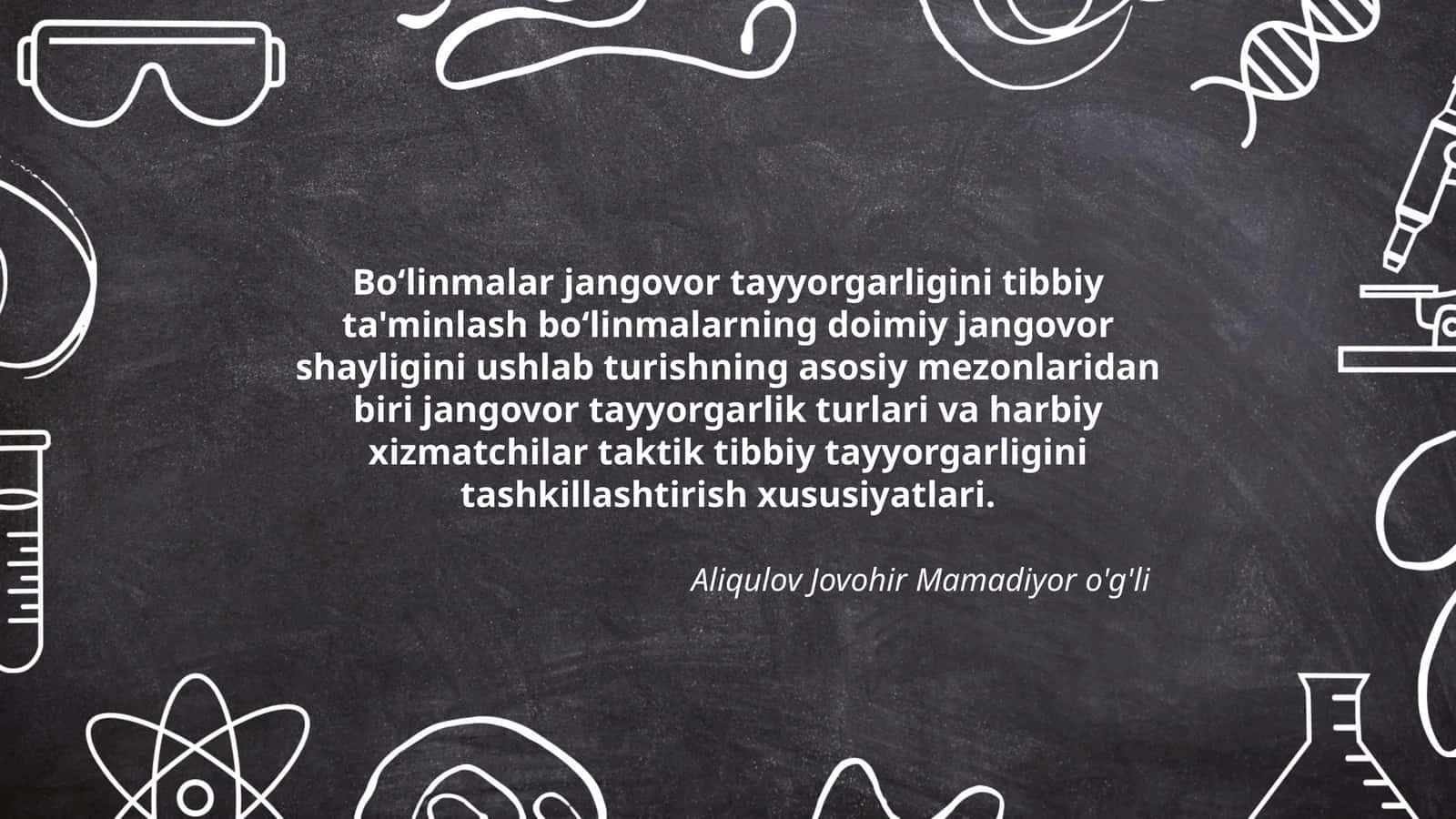 Boʻlinmalar jangovor tayyorgarligi 1