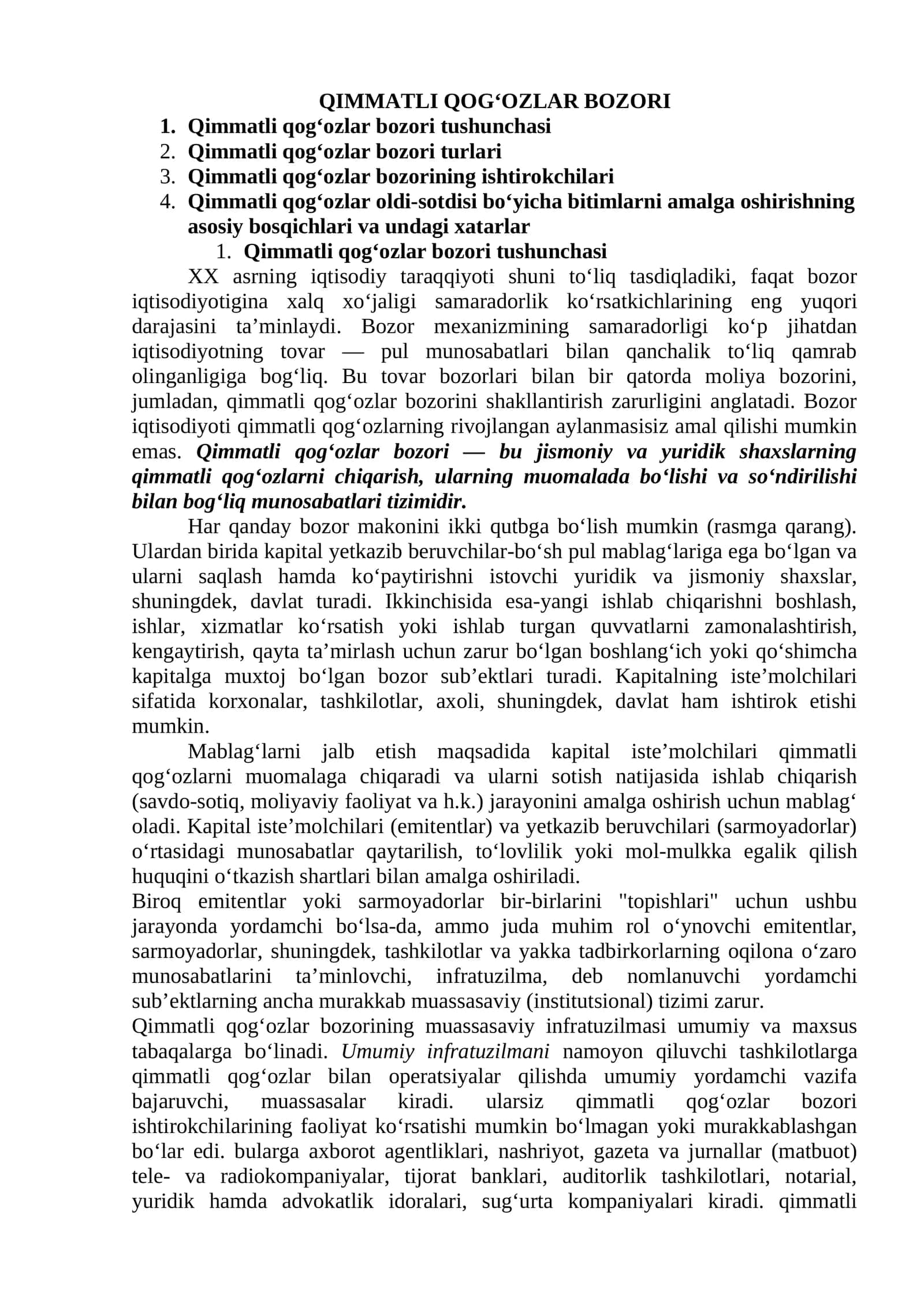 QIMMATLI QOG‘OZLAR BOZORI 1