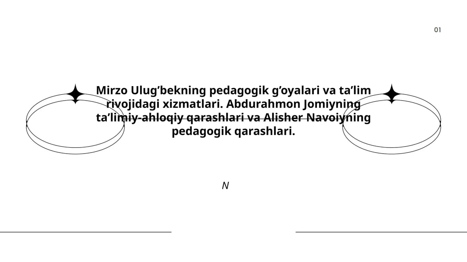 Mirzo Ulug’bekning pedagogik g’oyalari va ta’lim rivojidagi xizmatlari 1